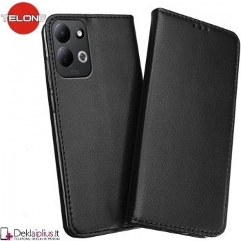 Telone dirbtinės odos dėklas - juodas (Xiaomi Redmi 17) Telone dirbtinės odos dėklas - juodas (Xiaomi Redmi 17)